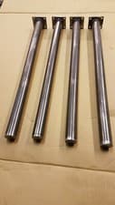 Image of 4 ROUND STEEL METAL LEGS DINING TABLE COFFEE BENCH DESK OFFICE BAR INDUSTRIAL