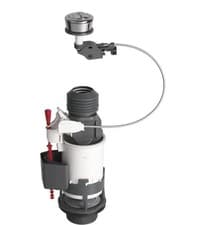 Image of Wirquin 10120446 Jolly Dual Flush Cistern Valve - Multicoloured, dual flush m...