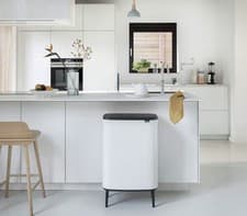 Image of Brabantia Bo Touch Bin Hi - 60L Capacity (White) Large Waste Bin -New- B Stock