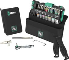 Image of Wera 40 Piece Bicycle Set 3A Hex Ratchet 1/4", Screwdriver Bit Socket Set,004188