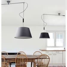 Image of Adjustable Chrome Offset Ceiling Pendant