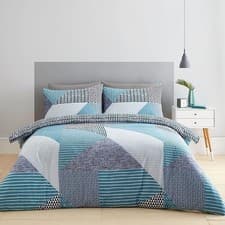Image of Catherine Lansfield Larsson Geo Single Duvet Cover Set