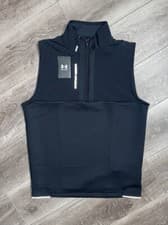 Image of Under Armour Storm Daytona Golf Black Half Zip Vest Gilet BNWT Medium 3M M