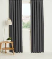 Image of Thermal Blackout Curtains Ready Made Eyelet Ring Top or Pencil Pleat + Tie Backs