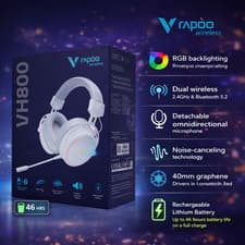 Image of Rapoo VH800 Wireless Gaming PC Laptop PS5 Headset 2.4Ghz Bluetooth Headphones