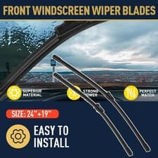 Image of 2Pcs Car Windscreen Wiper Blades Pair Fits For Skoda Octavia 2012-2024 Front Set