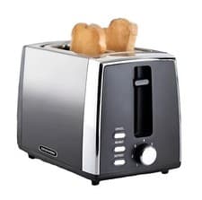 Image of Daewoo Callisto 2-Slice Toaster Stainless Steel Ombre Finish Defrost Reheat 900W