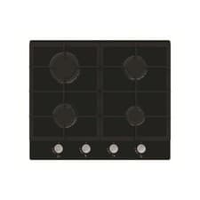 Image of Cookology Essentials AEGOG60BK 60cm Gas on Glass Hob Black 4 Burner