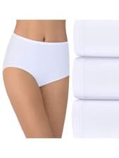 Image of Women's Illumination Brief Panties (Regular & Plus Size), 3 Pack - Star White...