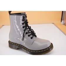 Image of Doc Martens 1460 W combat ankle boots size 5 US laces Pink patent biker military