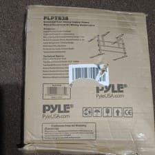 Image of Pyle Portable Dual Laptop Stand, Universal Standing Table with Adjustable Height