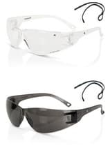 Image of Beeswift Safety Glasses Performance Lens Wraparound Lightweight Clear, Grey