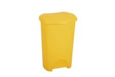 Image of Addis 50L Yellow Medical Clinical Commercial Waste Trash Pedal Bin 518636ebay