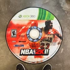 Image of NBA 2K11 Xbox 360 Disc Rug - Michael Jordan 2K Sports Retro Gaming Room Decor