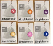 Image of Simplehuman H K J V M Q Bin Liners Code Q M V J K H 30L 35L 40 45L bin bag Pack