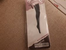 Image of Superdrug One Size Nearly Black Plain Knit Tights.