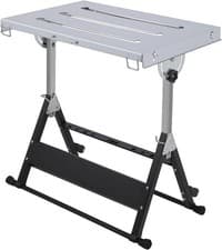 Image of 30"x20" Foldable Welding Table 350LB Capacity Steel Workbench Adjustable Angle