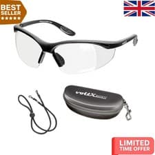 Image of Adjustable Anti-Scratch Safety Glasses with Prescription Lenses, Clear & Stylish