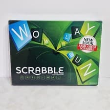 Image of Scrabble Original New & Cellophane Sealed 2012 Board Game Mattel Y9592