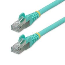 Image of StarTech.com 5m CAT6a Ethernet Cable - Aqua - Low Smoke Zero Halogen LSZH - 10Gb