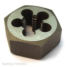 Image of UNF Hexagon Die Nuts British Made Quality Choose Your Size 6-40 To 1" Diameters