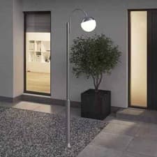 Image of GoodHome Jarrow Steel Mains-powered 1 lamp Outdoor Post light (H)2274mm