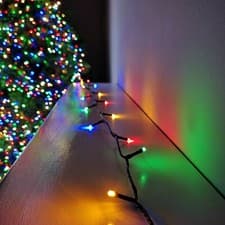 Image of 480 LED 38.3m Premier Christmas Outdoor 8 Timer Function Lights in Multicoloured
