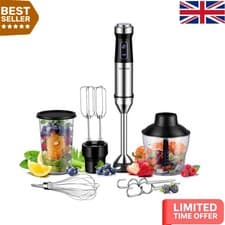 Image of Versatile 20-Speed Stick Blender with Titanium Blades - Kitchen Essential