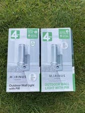 Image of Set of 4lite Marinus GU10 Up & Down Outdoor Wall Light with PIR