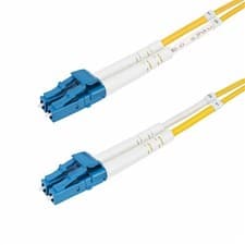 Image of StarTech 6m (19.7ft) LC to LC (UPC) OS2 Single Mode Duplex Fiber Optic Cable ...