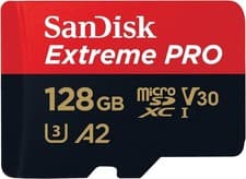 Image of SanDisk 128GB Extreme PRO microSDXC card + SD adapter, up to 200 MB/s New