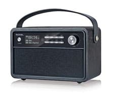 Image of Roxel Retro Radio Wireless Speaker Alarm Clock - Portable DAB/DAB+ Digital & FM