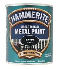 Image of Hammerite - Satin Direct To Rust Metal Paint- All Colours - All Sizes