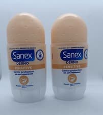 Image of Sanex Sensitive Deodorant Roll On Dermo 50mlx2