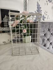Image of Front Door Letter Box Cage Post Mail Catcher Guard White