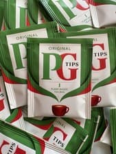 Image of PG TIPS TEA BAGS tagged and enveloped black tea CHOOSE AMOUNT Best Before 2027