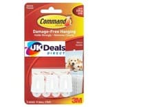 Image of 3M Command Micro Hooks Pack of 3 Hold up to 225g Damage Free Hooks 17066
