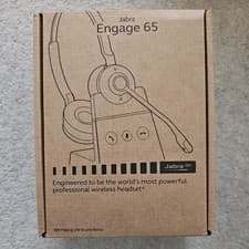 Image of Jabra Engage 65 SE Stereo Wireless Headset and base; 13 Hour Battery, 50m range