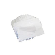 Image of 1000 × CD and DVD Paper Sleeves - 1000 Piece High-Grade Sleeves White Colour