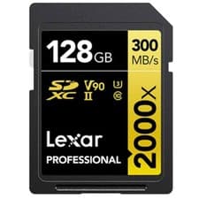 Image of Lexar Professional 2000x SDXC UHS-II Card 128GB LSD2000128G-BNNNG