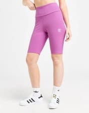 Image of adidas Pink Originals Essential Ribbed Cycle Shorts XS 4-6 NWT