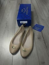 Image of NEW BOXED Vivienne Westwood Melissa Womens Nude Metal Orb ballet Pumps Flats UK8