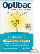 Image of Optibac Probiotics Capsules x 40 OR Saccharomyces Boulardii 5 Billion CFU x 90