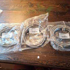 Image of 3 pack of 2m Cat6A SSTP LSZH RJ45 Network cable grey in original packaging