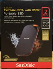 Image of SanDisk Extreme PRO Portable SSD with USB4 2TB SDSSDE82-2T00-G25 Black.
