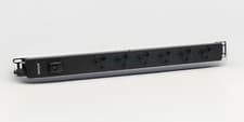 Image of Vertical 1.5u PDU 10ways UK 13a 45 Degree Switched Surge Protected to 13a UK NEW