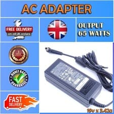 Image of REPLACEMENT 65W 19V 3.42A AC ADAPTER FOR 5.5MM X 2.5MM PIN POWER SUPPLY UNIT