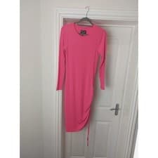 Image of Barbour International Henlow Midi Dress – Azalea Glow – Size UK 10 – BNWT
