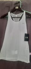 Image of Under Armour Sleeveless Racerback Women's Tank Top  White L