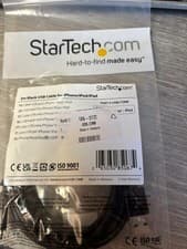 Image of Startech 2m Black USB cable for Iphone/Ipod/Ipad